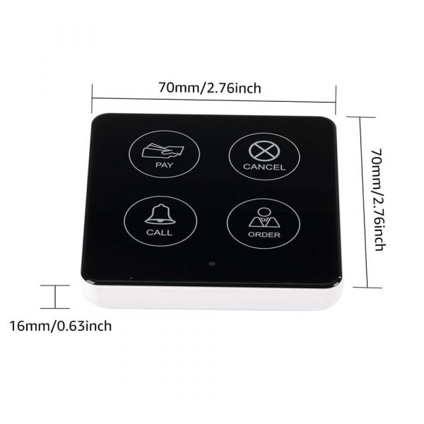 TD033 :: Бутон за безжично повикване, RETEKESS, 4 capacitive клавиша, водоустойчив - Image 5