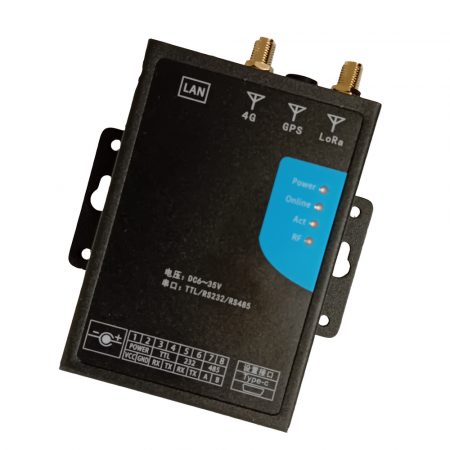 AC7014G :: Gateway за LoRa безжично повикване, ACWL, индустриален корпус, Long-Range, 4G, черен